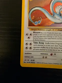 Erika's Dragonair 4/132 Gym Heroes Holo Pokemon TCG LP Lightly Played English - Image 3