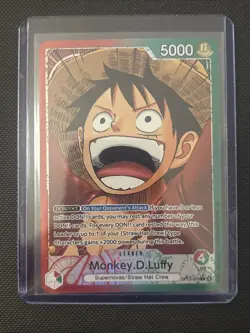 One Piece TCG OP13-001 Monkey D. Luffy Alt Art Leader AA Card Game CCG English - Image 2