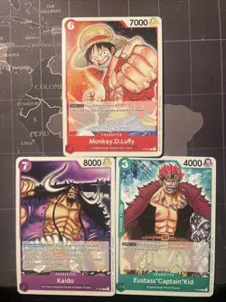 One Piece Promotion Pack 2022 Pre Errata Cards Monkey D. Luffy P-001 Kaido - Image 1