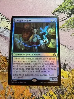 Dragonologist - FOIL - NM MTG TDM - Tarkir: Dragonstorm 0042 Rare - Image 1