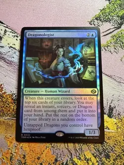 Dragonologist - FOIL - NM MTG TDM - Tarkir: Dragonstorm 0042 Rare - Image 3