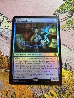 Dragonologist - FOIL - NM MTG TDM - Tarkir: Dragonstorm 0042 Rare - Image 4