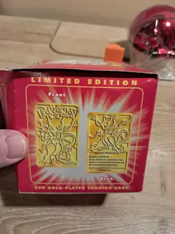 1999 Pokemon 23k Gold Plated Mewtwo Trading Card Sealed NIB Burger King 1999 - Image 3