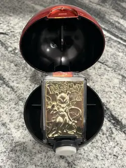 Pokemon MEWTWO 23K Gold Plated Trading Card with COA 1999 Burger King Toy - Image 4