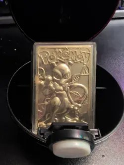 Mewtwo Pokemon 23k Gold Plated Trading Card 1999 Burger King - Image 1