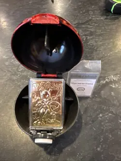 Pokemon #150 MEWTWO 23k Gold Plated Trading Card 1999 Burger King W CERT of AUTH - Image 1