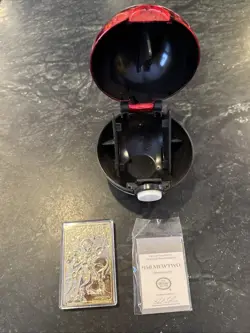 Pokemon #150 MEWTWO 23k Gold Plated Trading Card 1999 Burger King W CERT of AUTH - Image 2