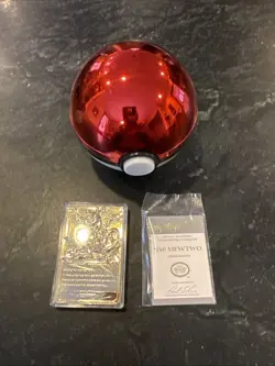 Pokemon #150 MEWTWO 23k Gold Plated Trading Card 1999 Burger King W CERT of AUTH - Image 4