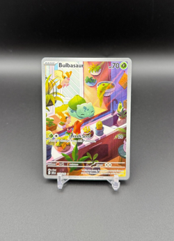 Pokemon TCG Bulbasaur Stellar Crown Illustration Card 143/142 - Image 1