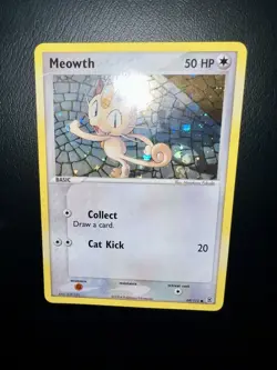 Meowth 69/112 FireRed & LeafGreen Reverse Holo Pokemon Card TCG Mint 2004 - Image 1