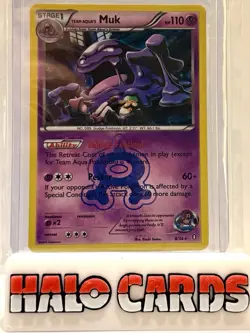 PACK FRESH Team Magma's Muk 8/34 2015 Double Crisis Pokemon Card Holo Rare LG2 - Image 1