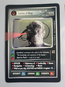 Star Trek CCG Locutus of Borg Oversized Decipher Promo Card - NM - Image 1