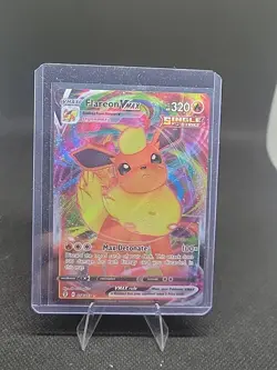 Pokemon TCG Flareon VMAX Full Art Ultra Rare Holo Card 018/203 Evolving Skies - Image 1