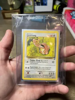 1999, Lickitung, Base Set 2, Vintage, WOTC, Pokemon Card 48/130 - Image 3