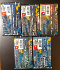 Lot of (5) POKEMON SUN & MOON Base Set Sealed 10-Card BOOSTER PACKS (Art Set) - Image 2