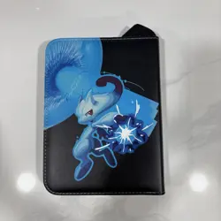 Pokemon Binder MEWTWO 7” X 9.5” Zipper Binder With Strap And Cards - Image 2