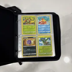 Pokemon Binder MEWTWO 7” X 9.5” Zipper Binder With Strap And Cards - Image 3