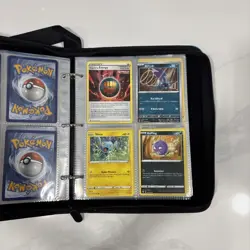 Pokemon Binder MEWTWO 7” X 9.5” Zipper Binder With Strap And Cards - Image 4