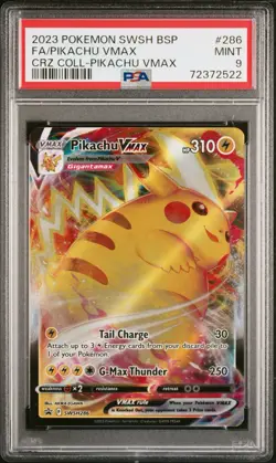 Pikachu VMAX SWSH286 SWSH: Sword & Shield Promo Cards Holo PSA 9 MINT - Image 1