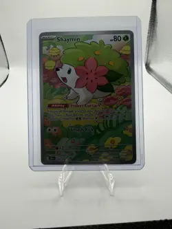 Pokemon TCG Shaymin Holo Card 185/182 Illustration Rare, 2025 Destined Rivals - Image 1