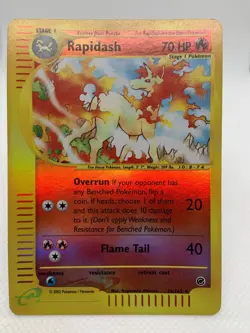 Rapidash 26/165 Reverse Holo Rare Expedition Pokemon Card 2002 WOTC - Image 2