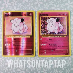 Pokemon Card Lot Clefairy 63/108 Holo Clefairy 63/108 Reverse Holo XY Evolutions - Image 1