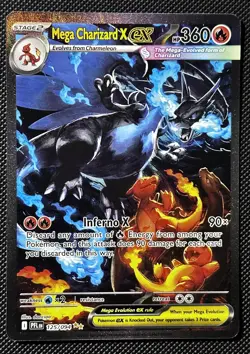 Mega Charizard X ex 125/094 SIR Phantasmal Flames Pokemon Card NM - Image 1