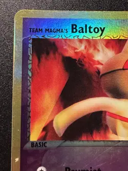 Team Magma's Baltoy 32/95 Magma vs Aqua Pokemon Card Reverse Holo Foil Rare MP - Image 3
