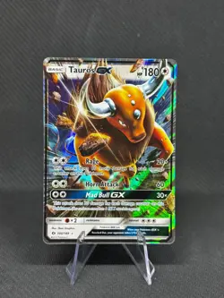Tauros GX - 100/149 - Pokemon Sun & Moon Base Set Ultra Rare Card NM - Image 1