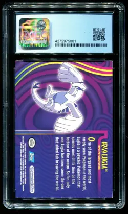 CGC 8.5 Lugia Foil Johto Series 1 Topps 2001 Pokemon Card #249 - Image 2
