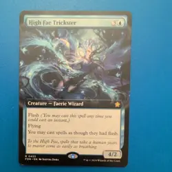 High Fae Trickster (Extended Art) LP MTG Foundations - Image 1