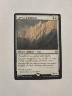 Crystal Barricade - Foundations - Near Mint - Magic the Gathering - Image 1