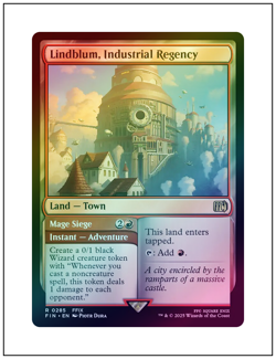1x Lindblum, Industrial Regency, Foil, Magic The Gathering MTG NM - Image 1