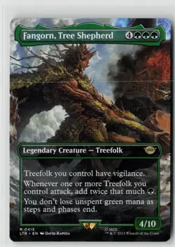 MTG Fangorn, Tree Shepherd Borderless 415 Lord Of The Rings LOTR x1 NM Rare - Image 1