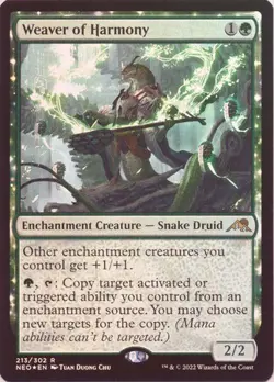 MTG Kamigawa Neon Dynasty - Weaver of Harmony (Foil) - Image 1