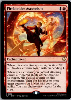 Firebender Ascension R Avatar: The Last Airbender 137 NM Magic - Image 1