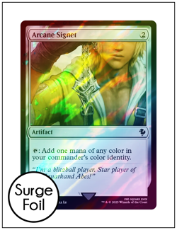 1x Arcane Signet 0334 FFX, Surge Foil, Final Fantasy, Magic MTG NM - Image 1