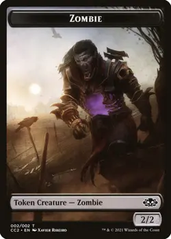Snake Zombie Token X1 -NM/M- Commander Collection: Black - Image 2