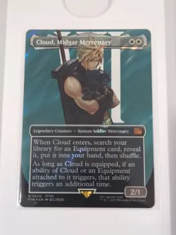 Cloud, Midgar Mercenary (Borderless) (Surge Foil) Final Fantasy Foil - Image 1