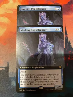 MTG Battle For Baldurs Gate Mocking Doppelganger Extended Art x 2 - Image 1