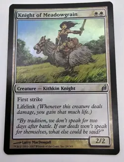 Knight of Meadowgrain FOIL Lorwyn LRW MTG Magic Gathering 1x - Image 1