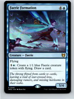 Magic the Gathering Faerie Formation Wilds of Eldraine Commander MTG Free Ship! - Image 1