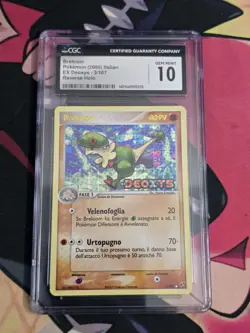 Pokemon Breloom EX Deoxys Reverse Holo Rare #3 cgc10 Gem Mint - Image 1