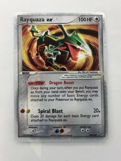 Rayquaza ex 102/107 Deoxys Holo Pokemon - Image 1