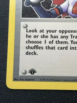 Pokemon Trainer Rockets Sneak Attack Non Holo 1st Edition 72/82 Team Rocket LP - Image 5