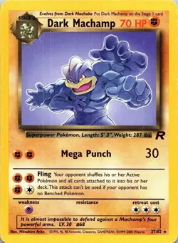 Pokemon Card Team Rocket Set Unlimited Ed 2000 Vintage WOTC: Choose Your Card - Image 3