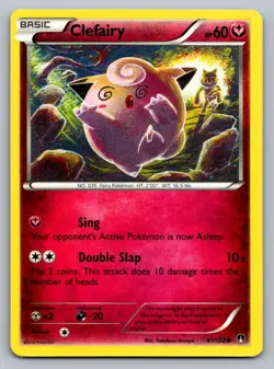 Pokemon TCG XY - BREAKpoint Clefairy 81/122 - Image 1