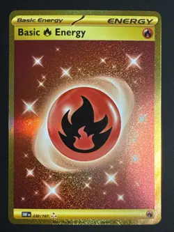 Basic Fire Energy - 230/197 - Secret Gold Rare Pokemon TCG Obsidian Flames - NM - Image 1