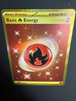 Basic Fire Energy - 230/197 - Secret Gold Rare Pokemon TCG Obsidian Flames - NM - Image 3