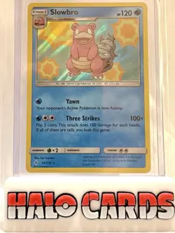 PACK FRESH Slowbro 43/214 Sun & Moon: Unbroken Bonds Holo Rare Pokemon TCG G - Image 1